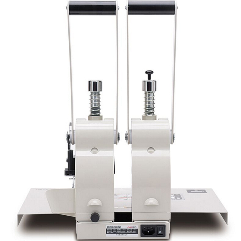 得力（deli） T502 財(cái)務(wù)憑證裝訂機(jī)智能型憑證單據(jù)打孔機(jī) 智能省力手動(dòng)型（白灰）_http://lucerna.cn/img/sp/253/a1f37e28-e72f-4929-9758-66044d30c924.jpg