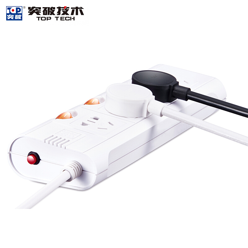 突破（TOP） TZ-D4K4 新國標帶兒童保護門插座接線板智能過載自動斷電分控獨立開關(guān)4孔3米 3米線長_http://lucerna.cn/img/sp/2541/732e8ece-4622-48e6-9945-202f1331f7f5.jpg