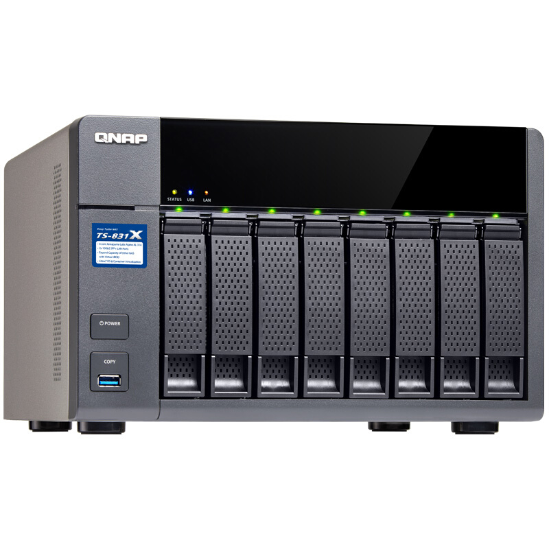 威聯(lián)通（QNAP） TS-831X-8G 高效能四核處理器,內(nèi)建雙10GbE SFP+ 網(wǎng)絡(luò)端口 八盤位NAS網(wǎng)絡(luò)存儲(chǔ)器（無內(nèi)置硬盤）_http://lucerna.cn/img/sp/275/41512f95-85c2-4d7d-8389-da97cc35a780.jpg