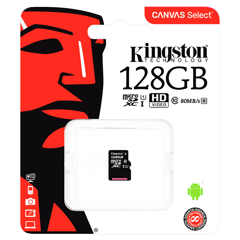 金士頓（Kingston） 內(nèi)存卡 高速行車記錄儀 TF(Micro SD) Class10 UHS-I 手機存儲卡（128GB）_http://lucerna.cn/img/sp/276/c92c0e16-43a4-4375-adfe-2473b598f694.jpg