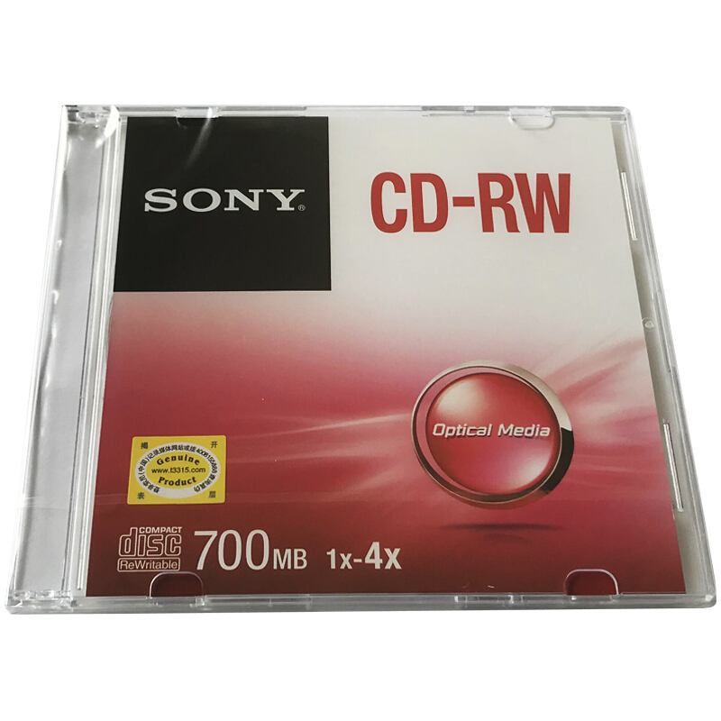 索尼（SONY） CD-RW 光盤/刻錄盤 1-4速700MB 單片盒裝 可擦寫 空白光盤（十盤裝的包裝不一樣） 10盒/包_http://lucerna.cn/img/sp/277/1ca7a16f-c4fc-4cc9-be73-e1e569a52115.jpg