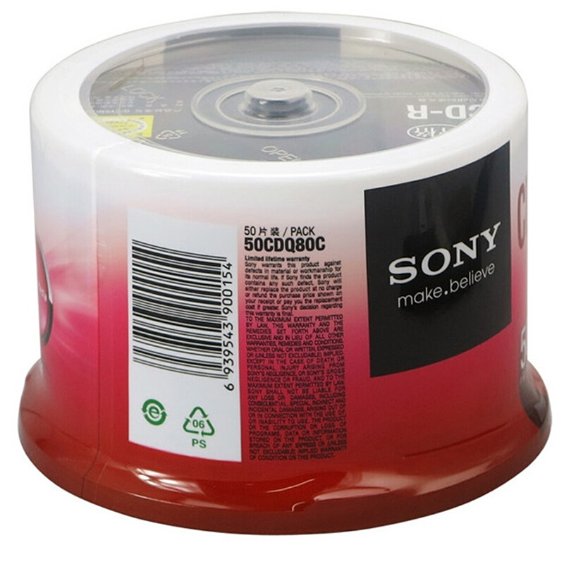 索尼（SONY） CD-R 光盤/刻錄盤 48速700MB 桶裝50片_http://lucerna.cn/img/sp/277/20882f74-8fd3-4651-93bb-ed81e348ecd4.jpg