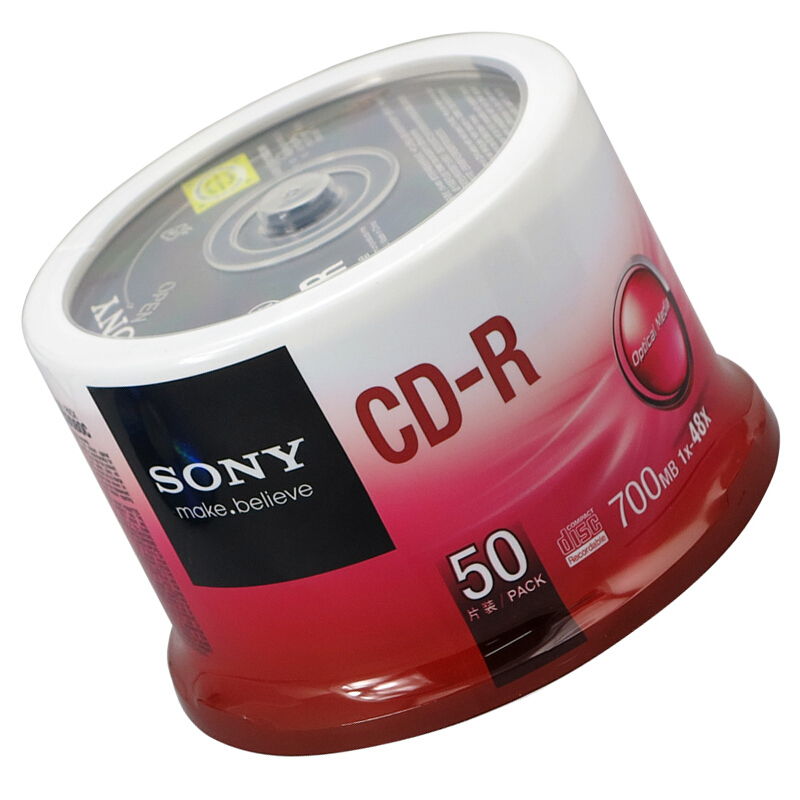 索尼（SONY） CD-R 光盤/刻錄盤 48速700MB 桶裝50片_http://lucerna.cn/img/sp/277/ad0f1b31-77eb-4658-8bf7-d84e5f1d5f5c.jpg