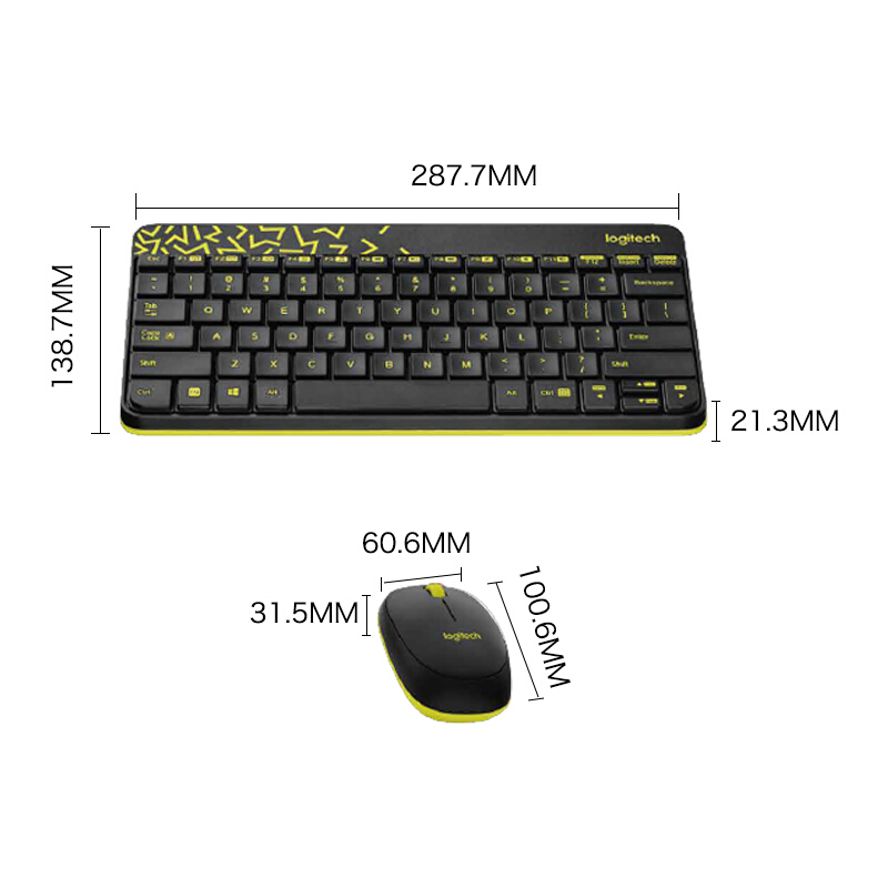 羅技（Logitech） MK245 Nano 無(wú)線鍵鼠套裝 小鍵盤 (黑黃) _http://lucerna.cn/img/sp/283/e007cf57-e9fe-4af4-96b0-8523c0cdca4a.jpg