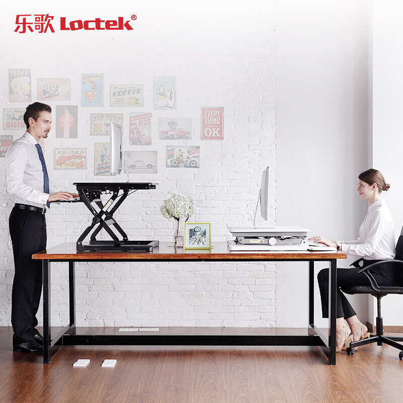 樂(lè)歌（Loctek） M1M 站立式辦公升降臺(tái)/升降桌 折疊移動(dòng)筆記本工作臺(tái) (睿黑) _http://lucerna.cn/img/sp/296/387b8fbf-336e-49c6-ad5e-66e55daa0d7a.jpg