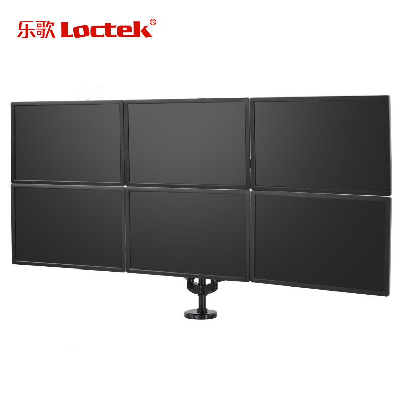 樂歌（Loctek） Q5S 六屏顯示器支架 全鋁電腦支架 旋轉(zhuǎn)伸縮支架_http://lucerna.cn/img/sp/296/b5185c57-427a-4115-8d21-9aa296a2dd45.jpg
