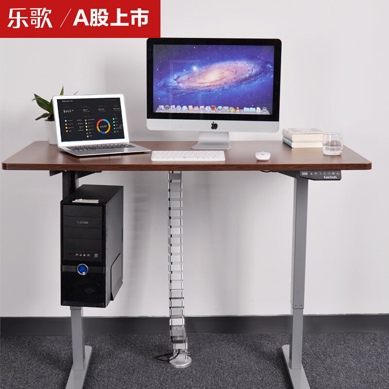 樂歌（Loctek） E1D 站立辦公電動升降桌套裝 (灰色桌架/胡桃木色桌板/方型1800x800mm) _http://lucerna.cn/img/sp/361/65154287-808c-4ae1-b375-75821ed0da64.jpg