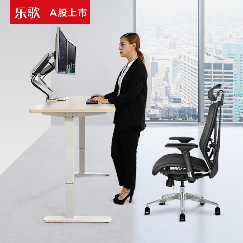 樂(lè)歌（Loctek） E1D 站立辦公電動(dòng)升降桌套裝 (白色桌架/原木色桌板/方形1800x800mm) _http://lucerna.cn/img/sp/361/d1a9edbd-33b4-45f8-9a43-71192e4ea827.jpg