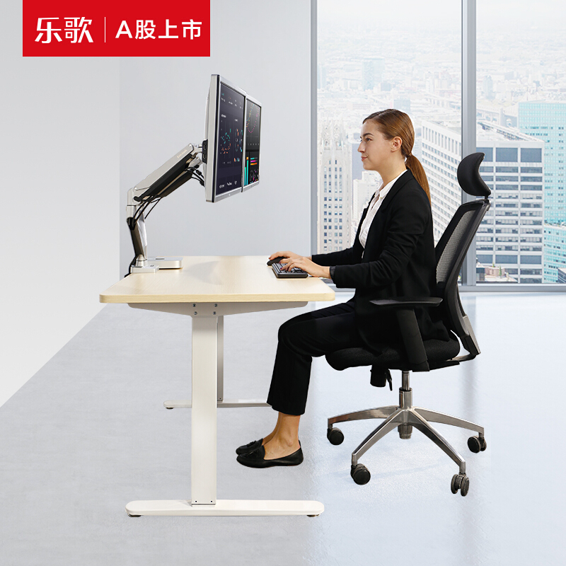 樂(lè)歌（Loctek） E1D 站立辦公電動(dòng)升降桌套裝 (白色桌架/原木色桌板/方形1800x800mm) _http://lucerna.cn/img/sp/361/dc96e1dd-0070-4bcb-8383-ed4b9c326d2a.jpg