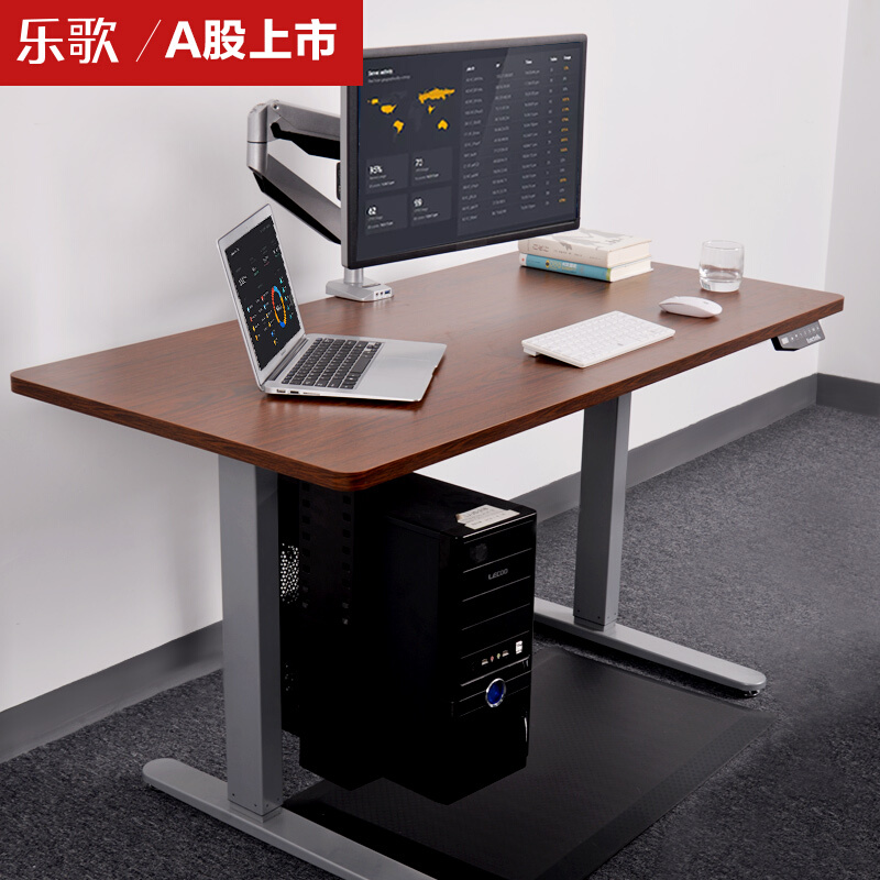 樂歌（Loctek） E1D 站立辦公電動升降桌套裝 (灰色桌架/胡桃木色桌板/方形1200x600mm) _http://lucerna.cn/img/sp/361/f72db2a5-8873-4196-b293-ed2874cc776d.jpg