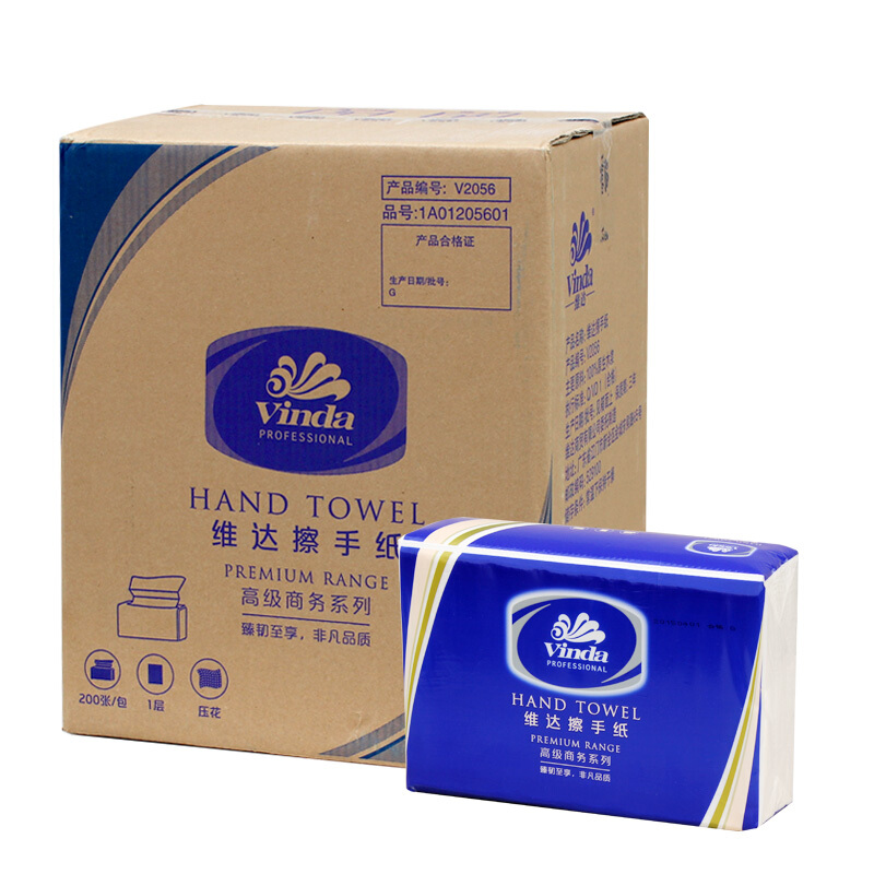 維達(dá)（Vinda） V2056 商用商務(wù)酒店公共場合用三折紙擦手紙200抽/包_http://lucerna.cn/img/sp/386/b7f21009-c0d8-4612-a5b8-9f28770e53e7.jpg