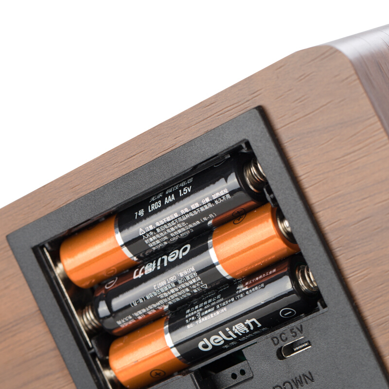 得力（deli） 8814 多功能電子鐘 100*42*70mm (棕色) _http://lucerna.cn/img/sp/419/5b00277a-8671-4fc5-945f-c04783b92dd2.jpg