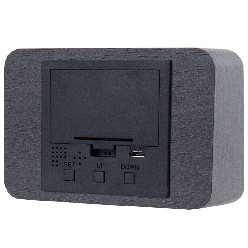 得力（deli） 8814 多功能電子鐘 100*42*70mm (黑色) _http://lucerna.cn/img/sp/419/af440890-e443-445f-a810-13ee6c15dd1d.jpg