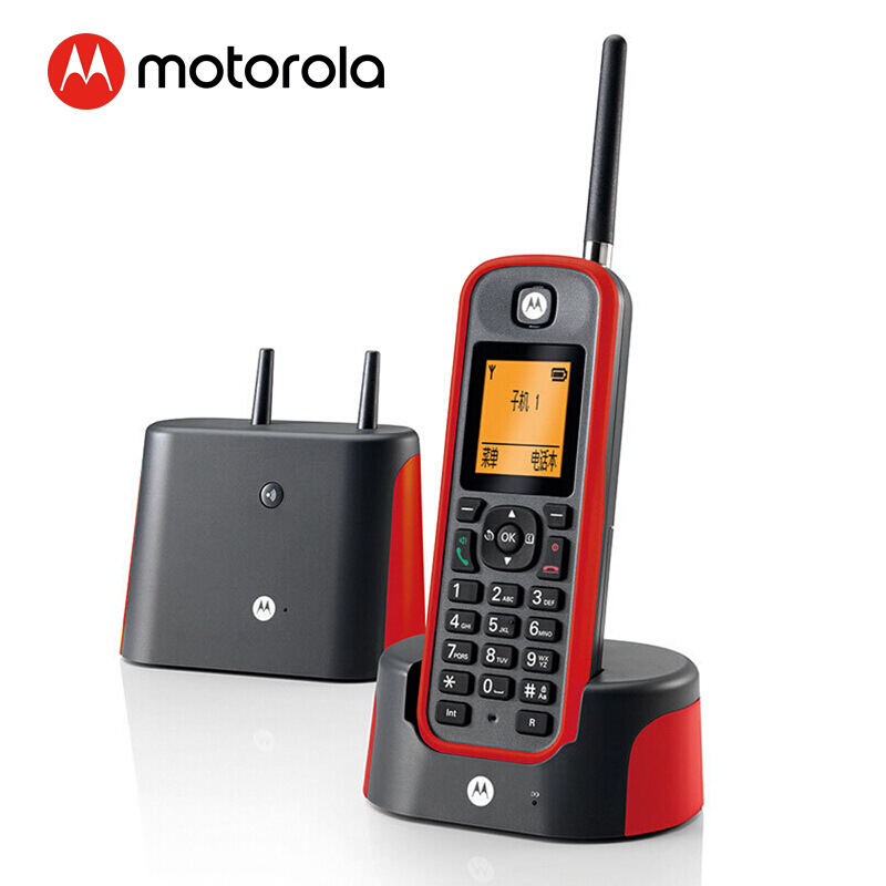 摩托羅拉（Motorola） O201C 電話機 遠距離數(shù)字無繩單機 橙色背光電話簿中英文顯示菜單可擴展 無線座機（紅色）_http://lucerna.cn/img/sp/764/34c47bed-7a03-4f15-a265-5abfeee807c1.jpg