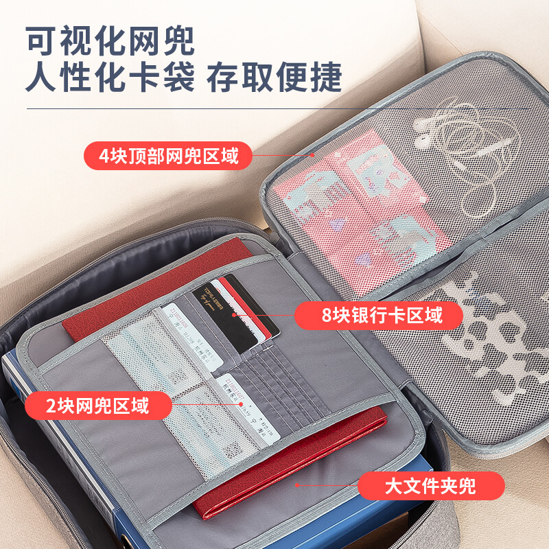 得力(deli)大容量多功能文件袋 雙層 灰色 63758_http://lucerna.cn/newimg/C202208/1661932338431.jpg