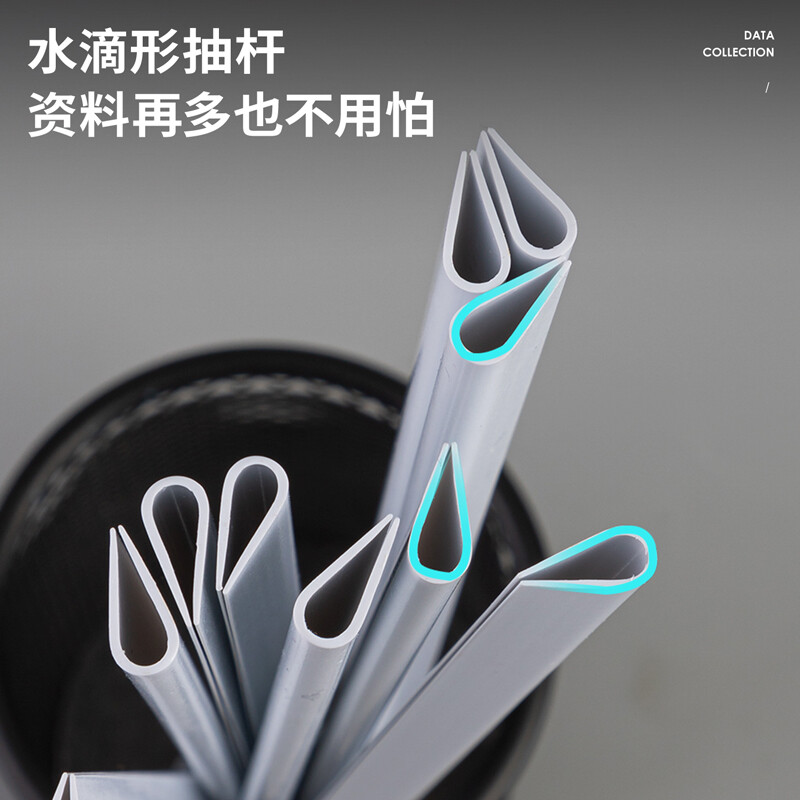 得力(deli)10只A4水滴形拉桿夾  5mm報告夾簡歷夾 5538 白色透明_http://lucerna.cn/newimg/C202208/1661934794197.jpg