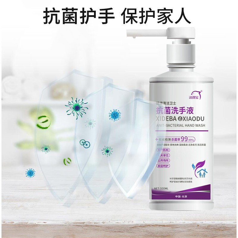 洗得寶 抗菌洗手液消毒洗手液 護膚保濕殺菌500ml/瓶_http://lucerna.cn/newimg/C202211/1668149420508.jpg