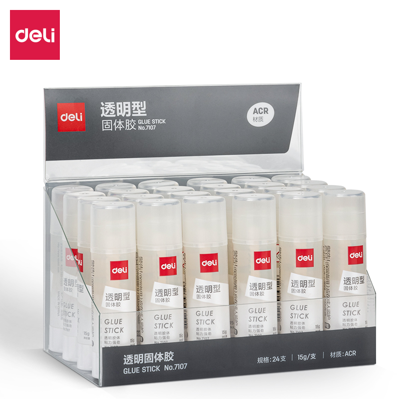 得力(deli)15g透明色ACR固體膠水24支裝 7107_http://lucerna.cn/newimg/C202303/1679649095999.jpg