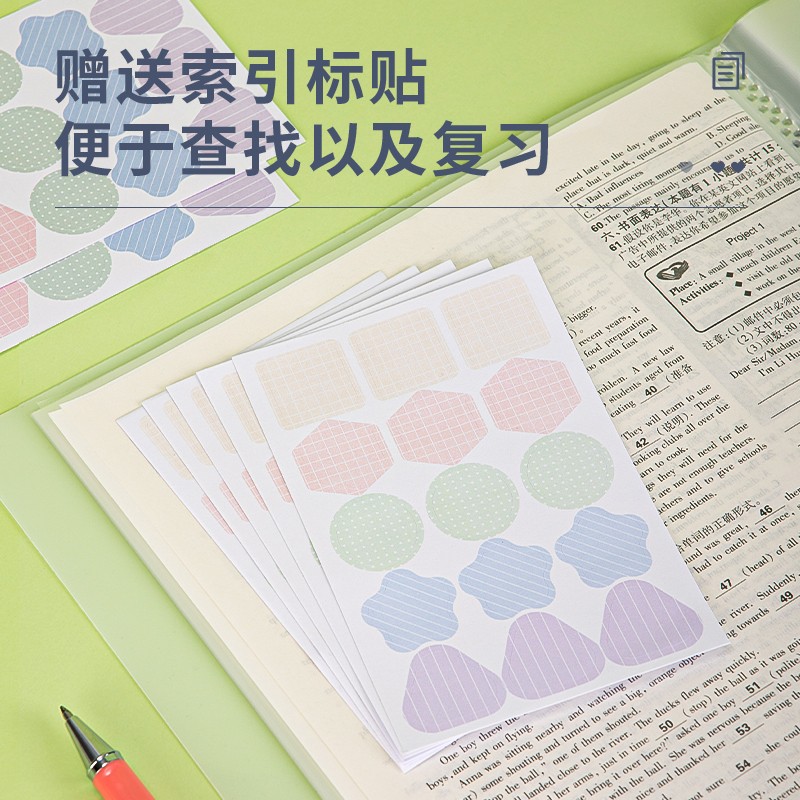 得力(deli)A4/40淡彩資料冊 活頁文件夾 資料試卷收納袋/冊 3只混裝 27152_http://lucerna.cn/newimg/C202310/1697785342518.jpg