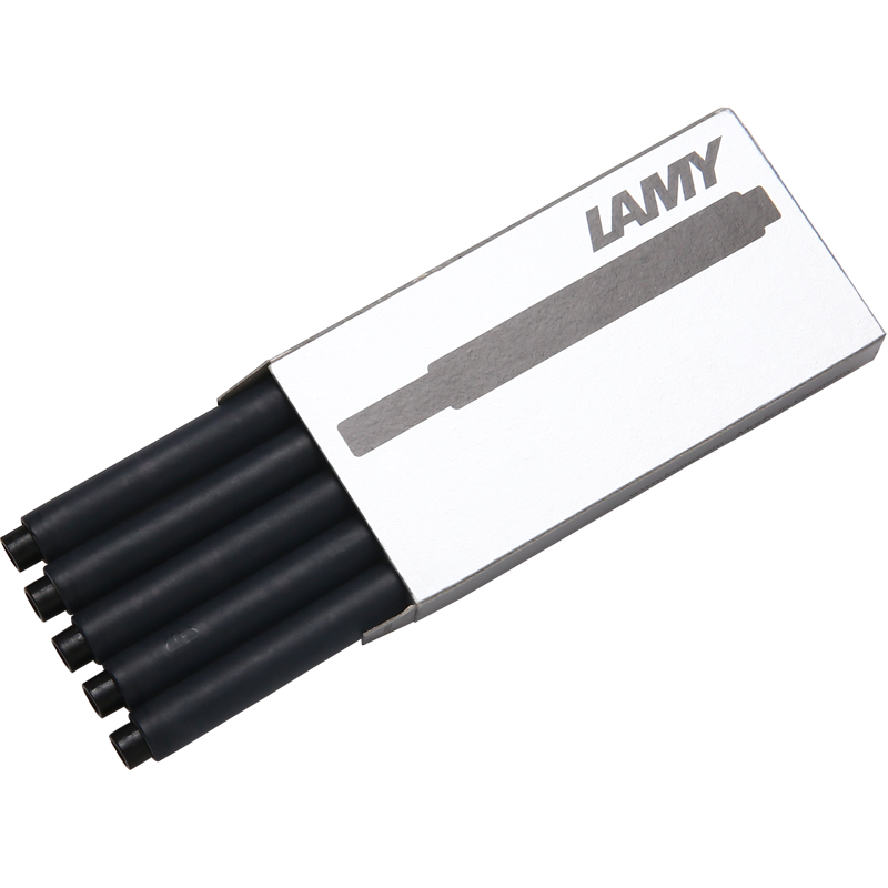 凌美（LAMY） 狩獵者/恒星鋼筆墨膽 墨囊 墨水筆一次性筆芯替換5支裝 T10 黑色_http://lucerna.cn/newimg/C202311/1699434721868.png