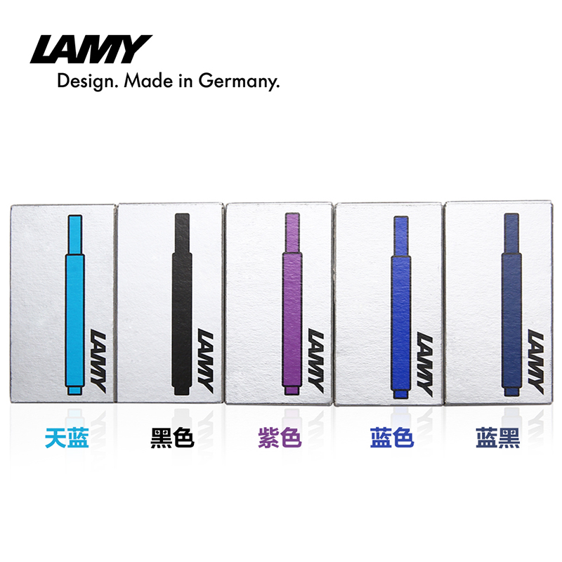 凌美（LAMY）狩獵者/恒星鋼筆墨膽 墨囊 墨水筆一次性筆芯替換5支裝 T10 藍(lán)色_http://lucerna.cn/newimg/C202311/1699434902256.jpg
