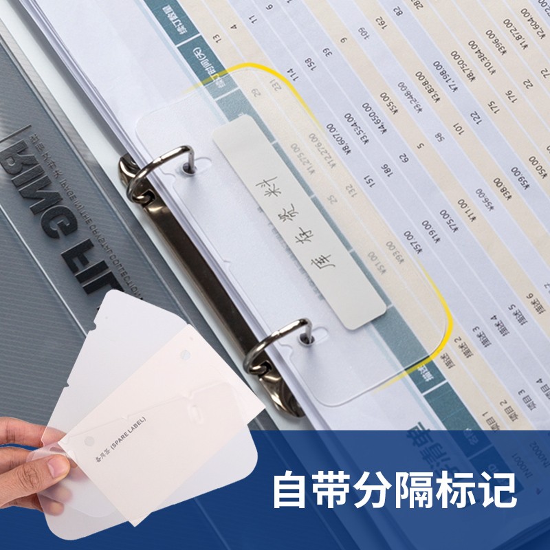 得力（deli）2孔D形A4文件夾  透明 5381_http://lucerna.cn/newimg/C202311/1699435947114.jpg